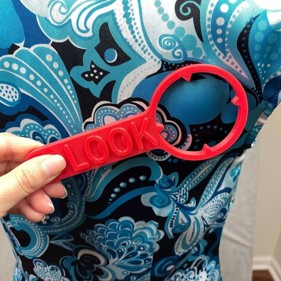 Vintage Y2K Rave Satin Babydoll Top Small Blue Swirl Cap Sleeve Festival Retro - Picture 4 of 7